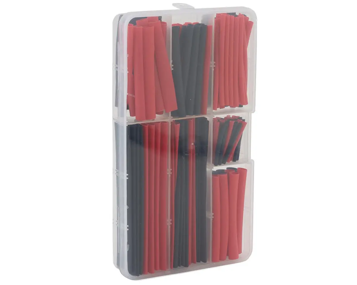 Ecopower Heat Shrink Tubes W/Plastic Case (Black & Red) (150) Ecp-3009 1