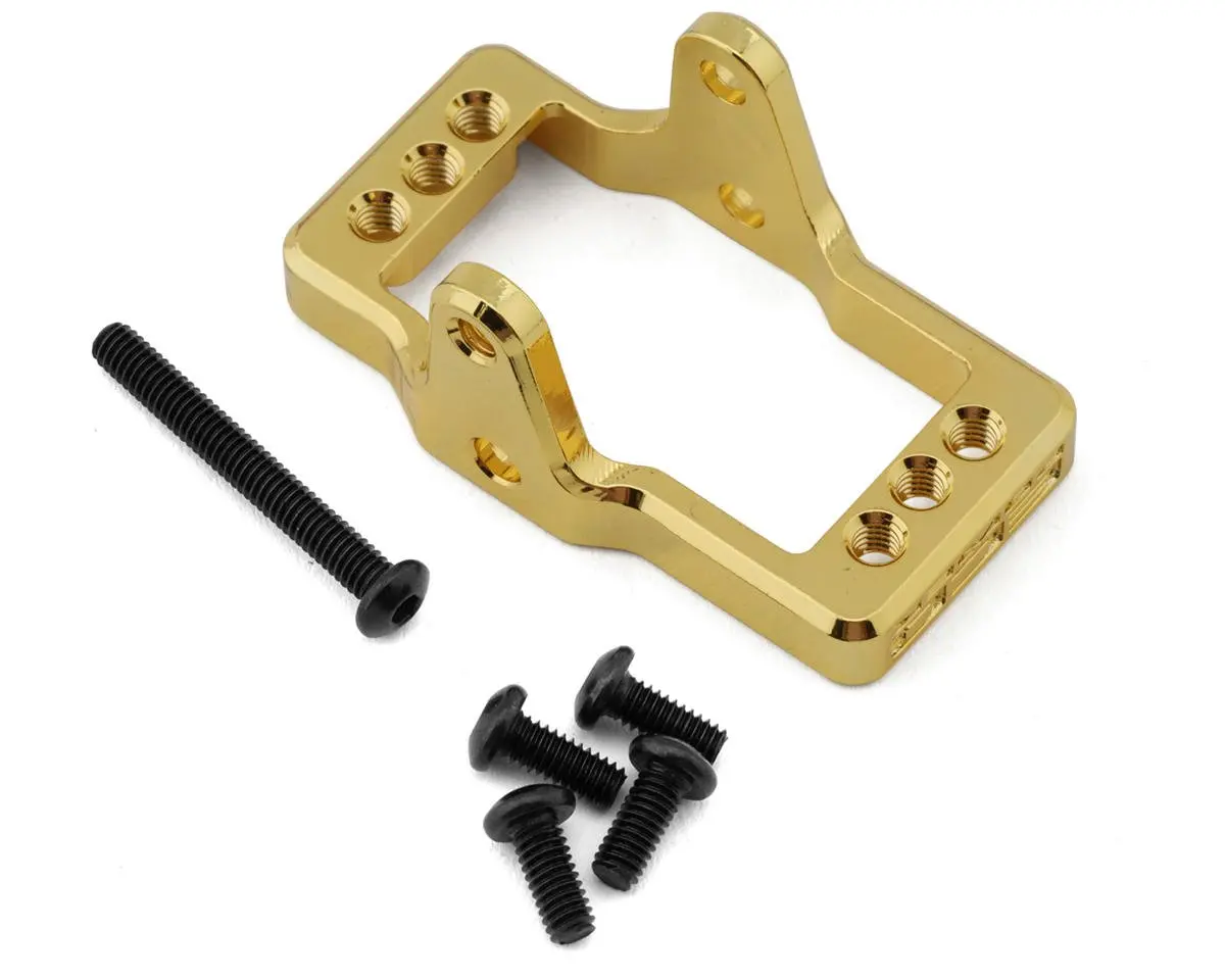 Ecopower Cnc-Machined Brass Servo Mount For Traxxas™ Trx-4M (Gold) (8G) Ecp3073 1
