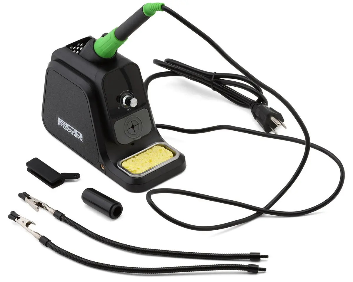 Ecopower 80W Adjustable Temperature Digital Soldering Station W/Alligator Ecp-3202 1