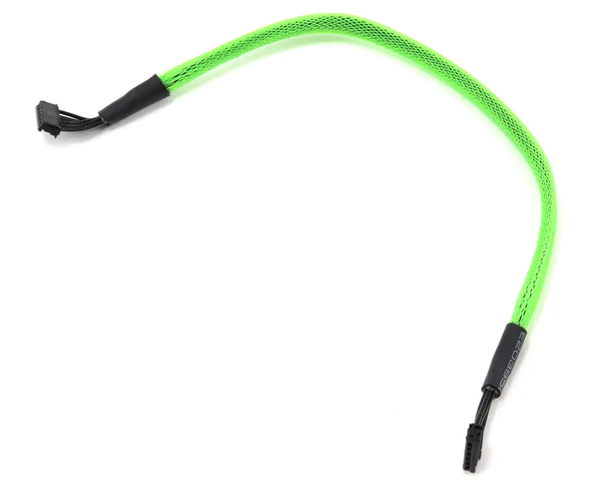 Ecopower Braided Brushless Motor Sensor Cable (Flo Green) (200Mm) 1