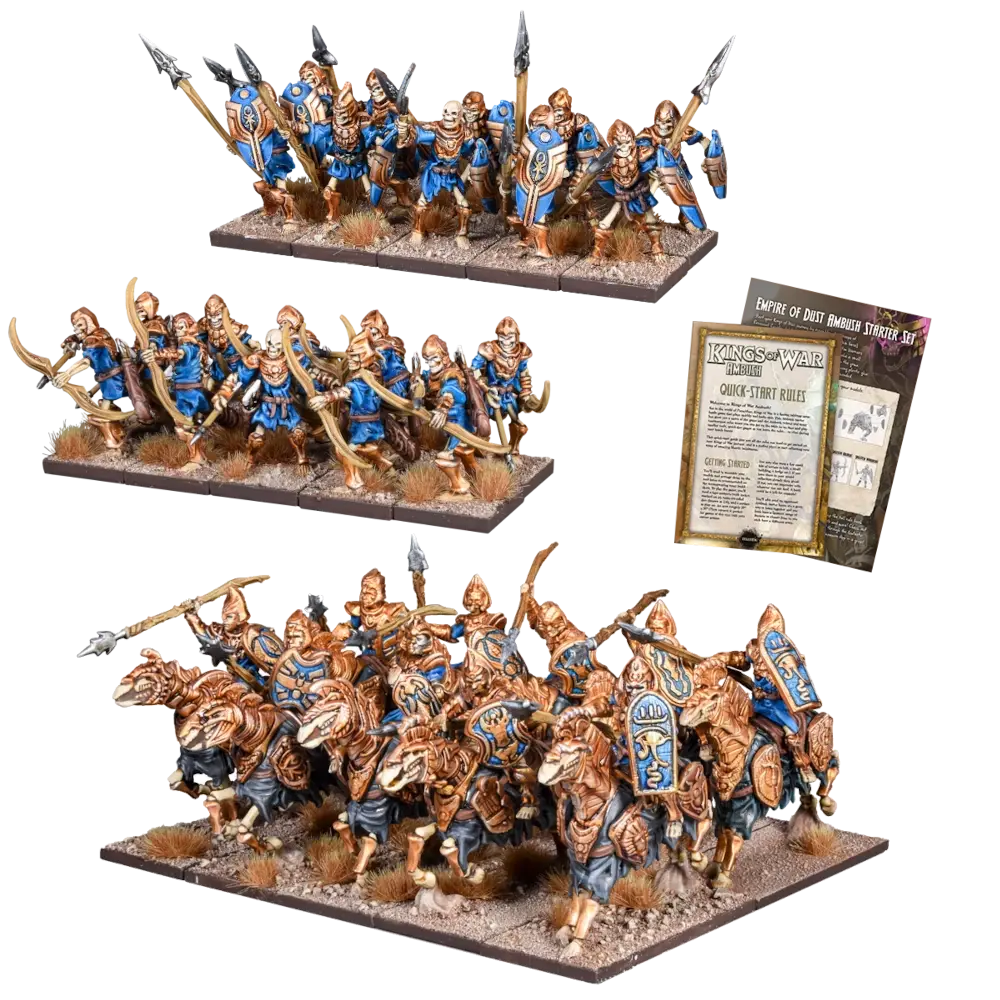 Kings Of War - Empire Of Dust Ambush Starter Set Mgkwt105 1