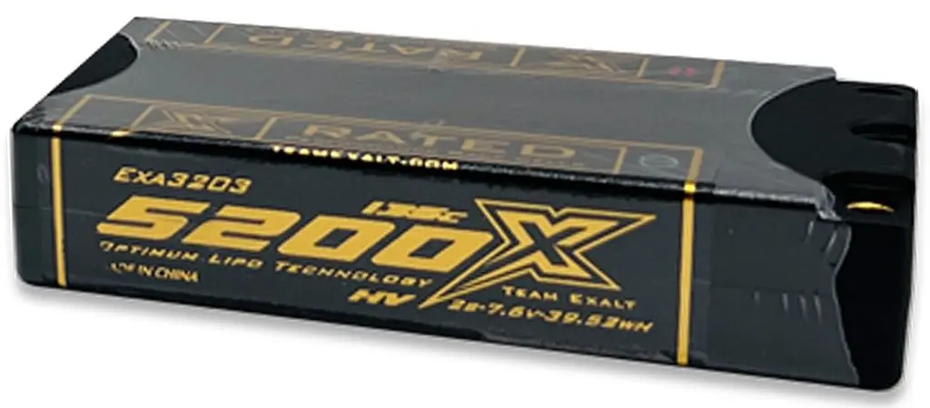 Exalt 2S/7.6V-5200Mah-135C Lcg Shorty W/5Mm Bullets X-Rated Exa3203 1