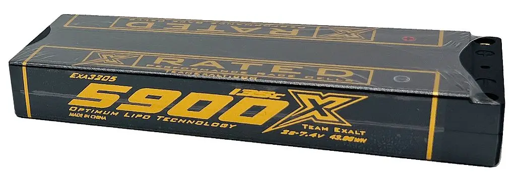 Exalt 2S/7.4V-5900Mah-135C Lcg Stick W/5Mm Bullets, X-Rated Exa3205 1