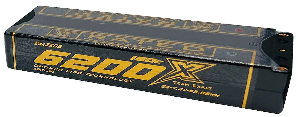 Exalt 2S/7.4V-6200Mah-135C Stick W/5Mm Bullets, X-Rated Lipo Exa3206 1