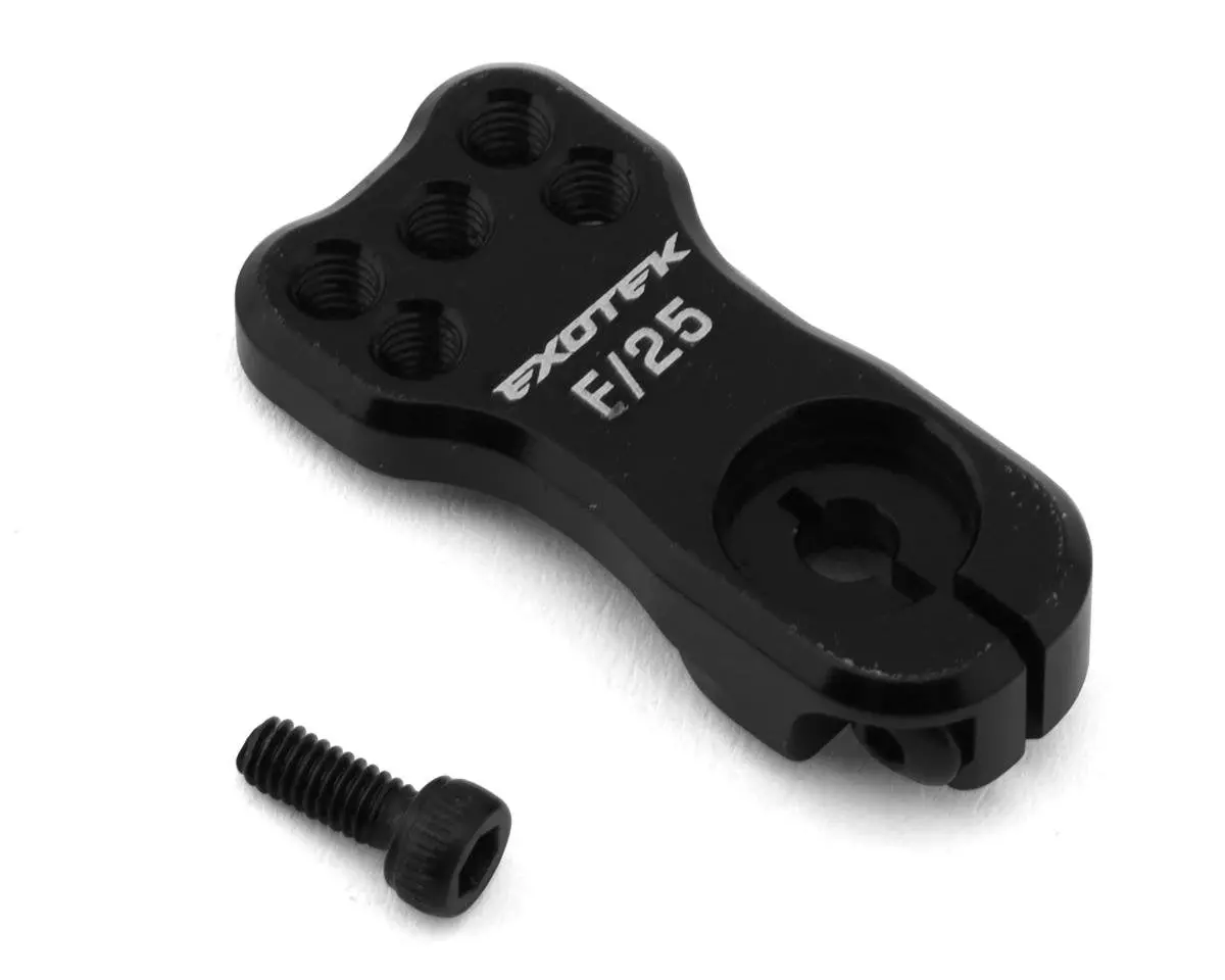Exotek Hd Aluminum Racing Servo Horn (25T Protek/Futaba) (Black) 2256 1