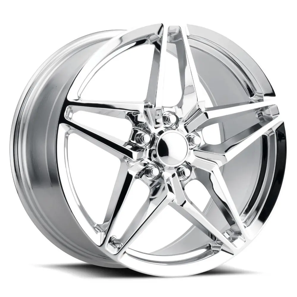 19X10 Chrome C7 Zr1 Style Wheels For Corvette (Fr29, 5X120.65Mm, +79 Offset) 1