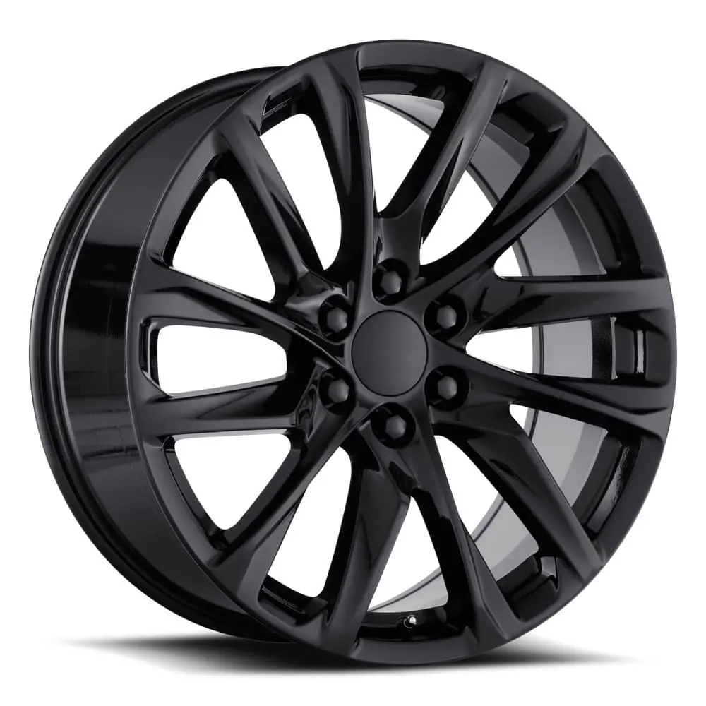 20X9 Chrome Escalade 12-Spoke Style Wheels (Fr98, 6X139.7, +28 Offset) 1