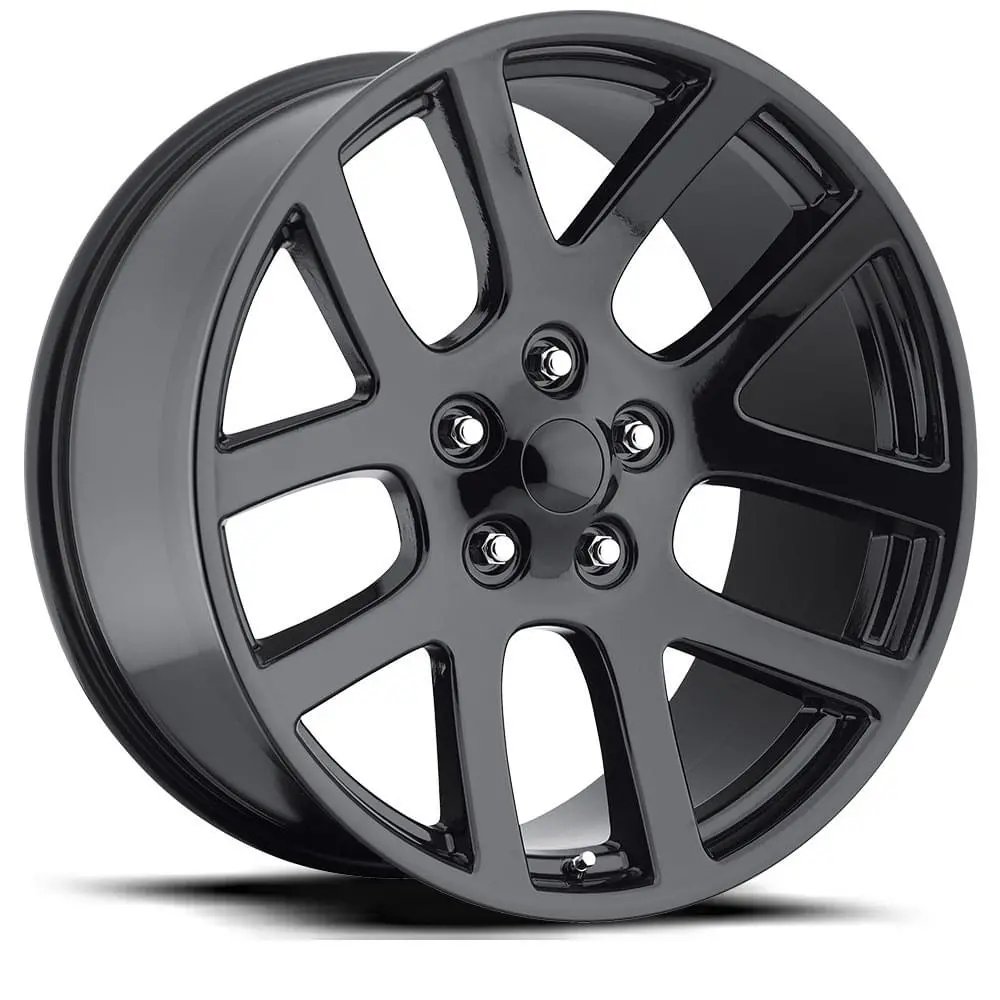 22X10 Gloss Black Dodge Ram Srt-10 Style Wheels (Fr60, 5X139.7, +25.4 Offset) 1