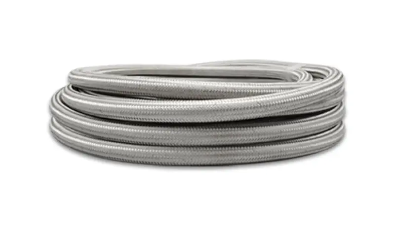 Vibrant Ss Braided Ptfe-Lined Flexible Hose, -4 An, 5-Foot Roll 1