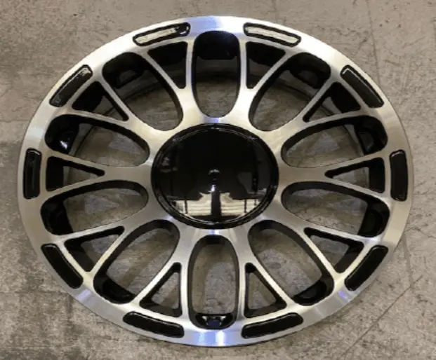 Replica For Fiat 606 Black Polish 16*6.5 1