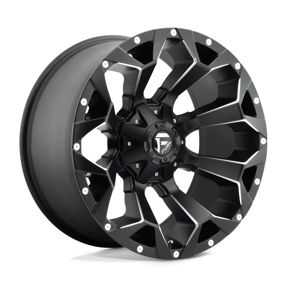 Fuel 1Pc D546 Assault Matt Black Milled 20X10 4X4 1