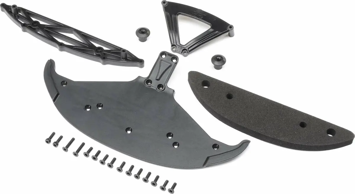Losi Front Bumper & Splitter: Nascar Los-1926 1