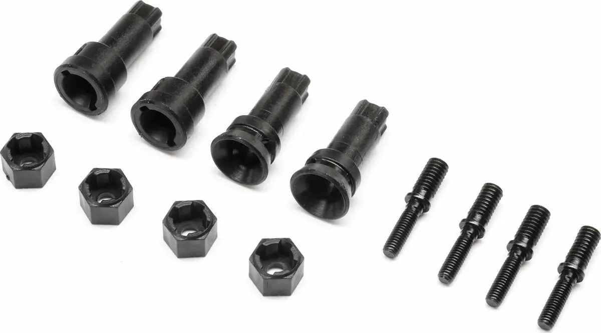 Losi Wheel Axle & Hex Set: Nascar Los-1935 1