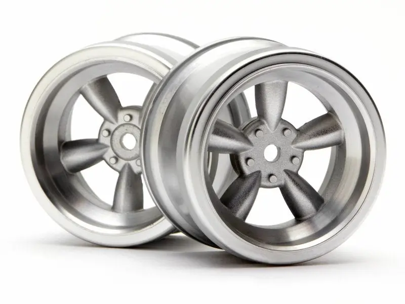 Hpi Vintage 5 Spoke Wheel 31Mm Matte Chrome (6Mm Offset) 3820 1