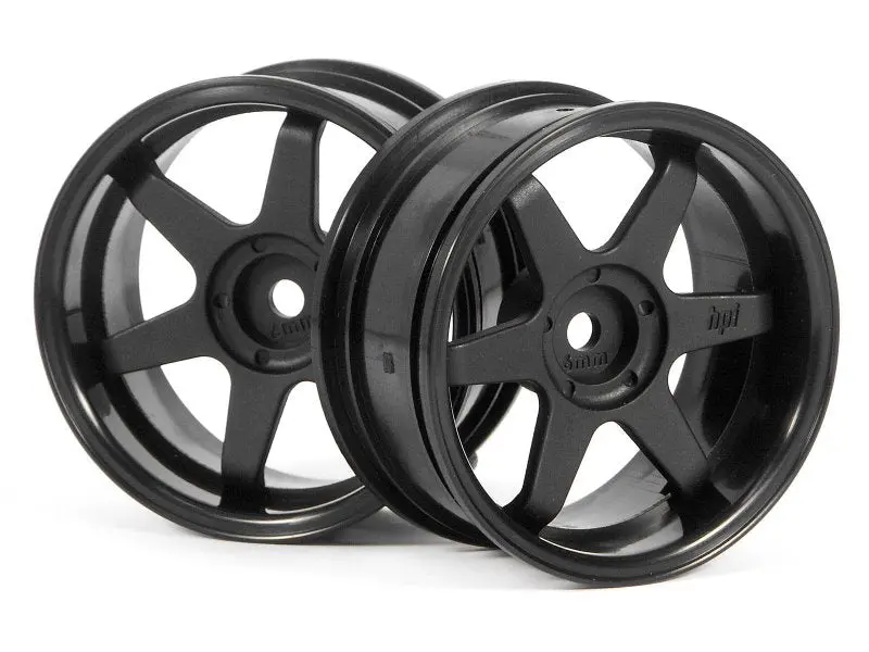 Hpi Racing Te37 Wheel 26Mm Black 6Mm Offset/Fits 26Mm Tire 3846 1