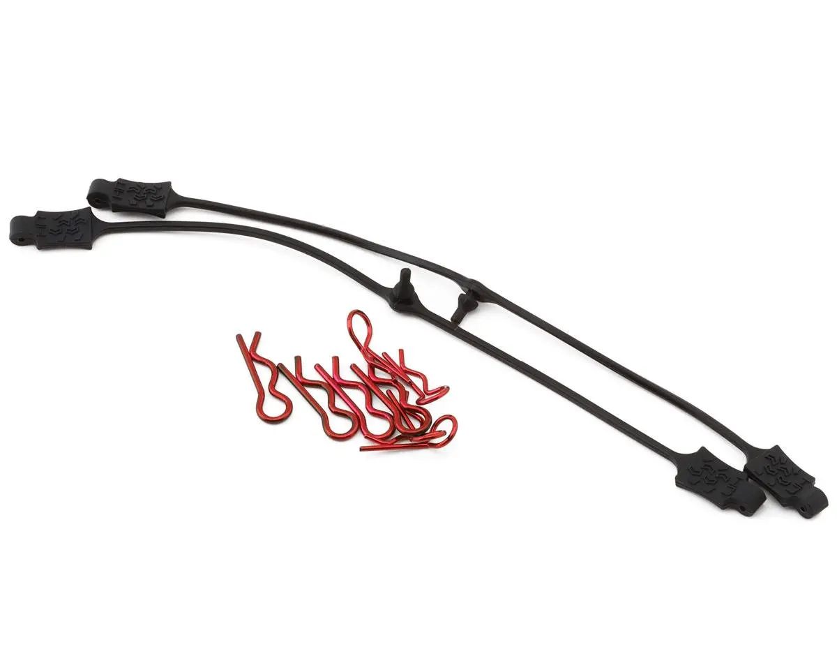 Hot Racing 1/8 & 1/10 Body Clip Retainer Set (Red) (2) Bwp123et02 1