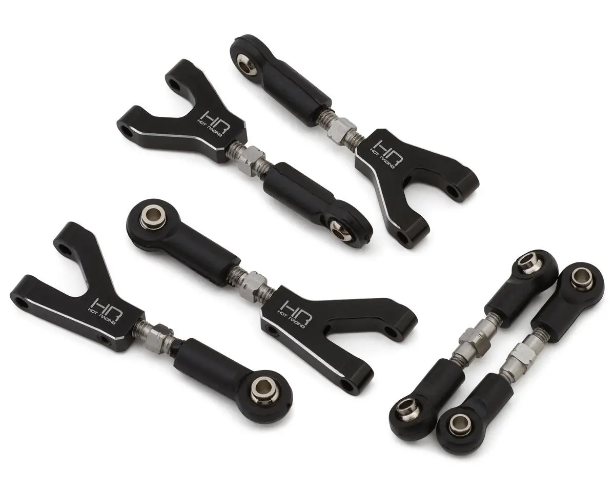 Hot Racing Losi® Nascar Aluminum Adjustable Camber & Steering Links Set Hragrm547nc01 Hragrm547nc01 1