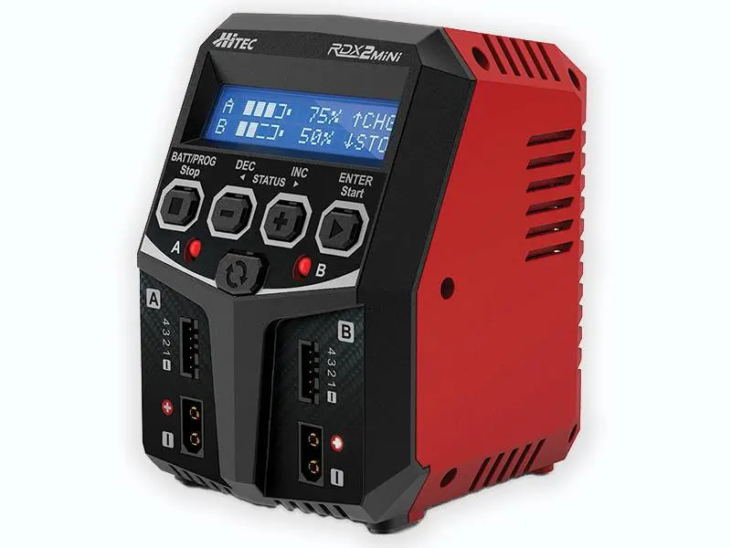 Hitec Rdx2 Mini Ac Multi Charger (4S/5A/50W X2) 44299 | Hrc44299 1