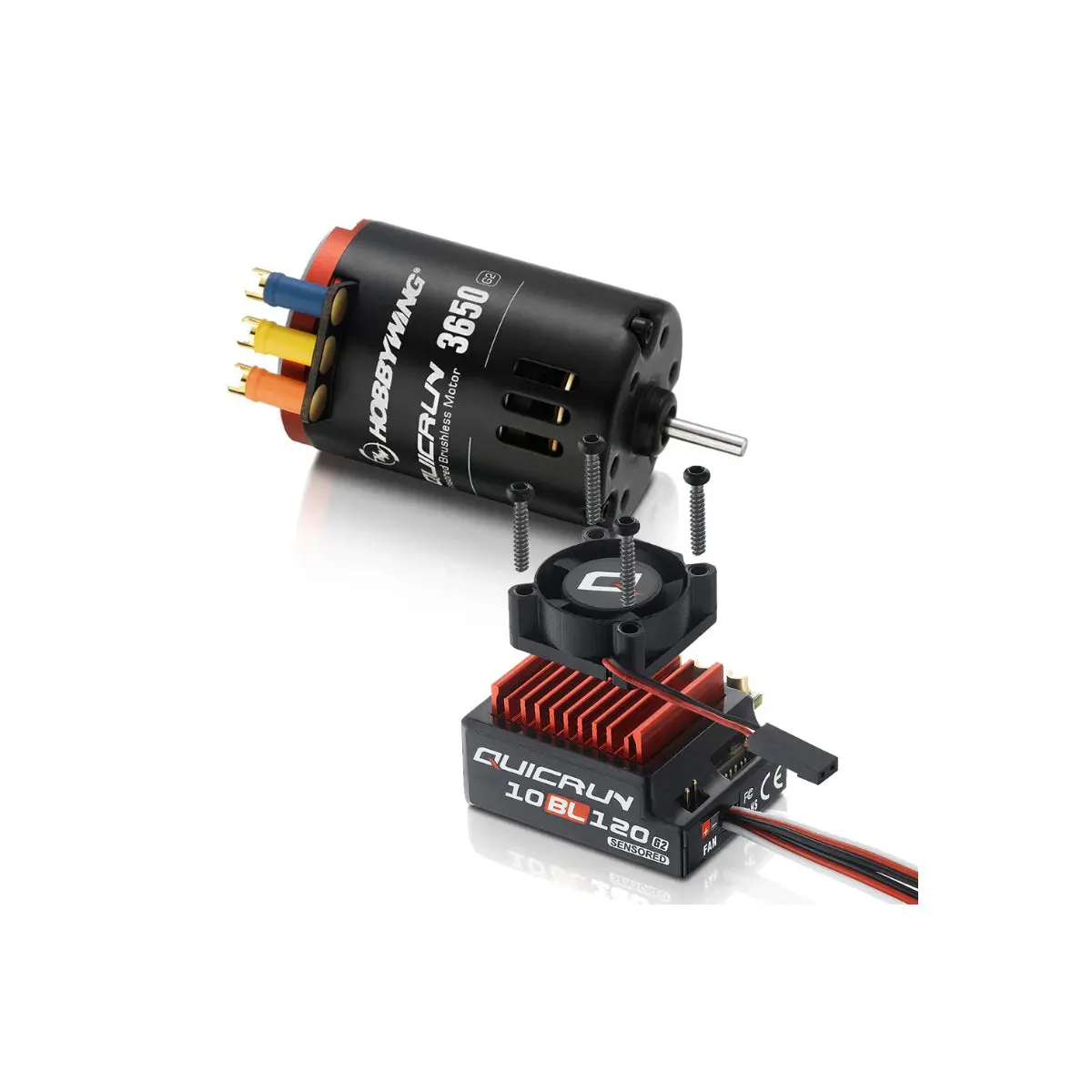 Hobbywing Quicrun 10Bl120 Sensored G2 Esc + 3650 Sl G2 Motor 1