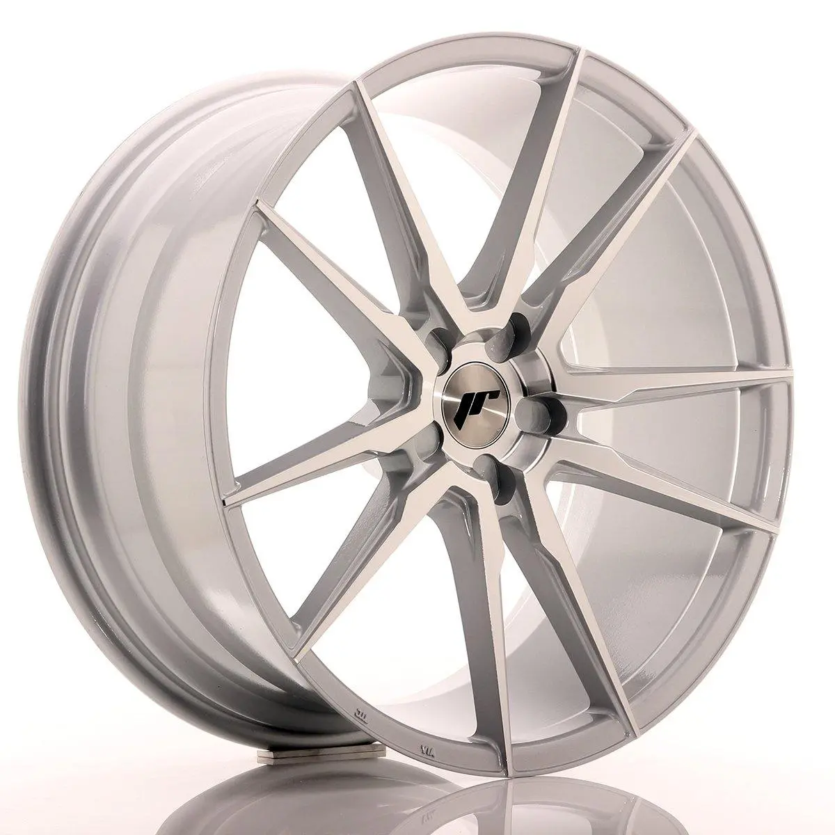 Japan Racing Wheels Jr21 Silver Machined 21*10 1