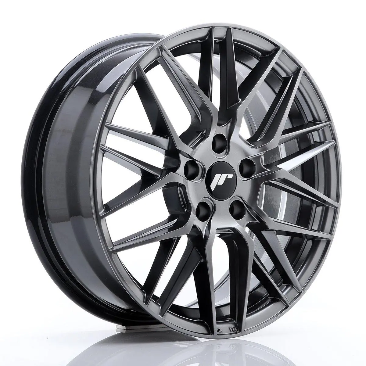 Japan Racing Wheels Jr28 Hyper Black 17*7 1