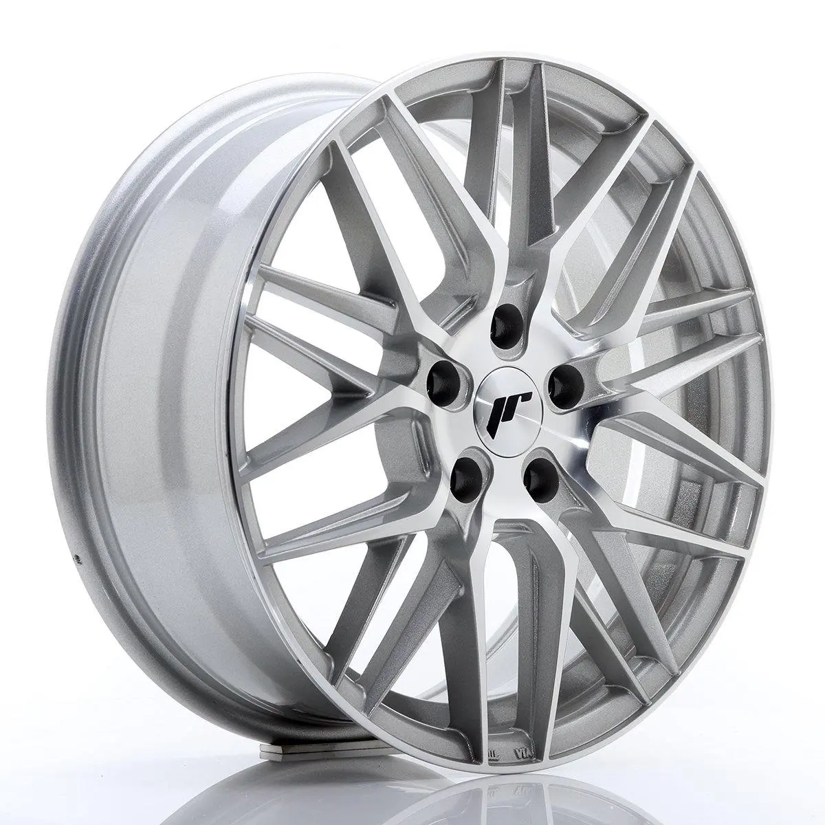 Japan Racing Wheels Jr28 Silver Machined Face 17*7 1
