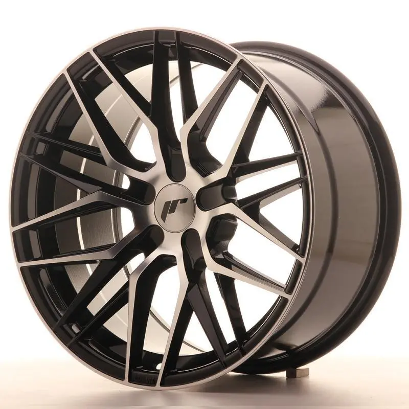 Japan Racing Wheels Jr28 Blank Gloss Black Machined Face 18*9.5 1
