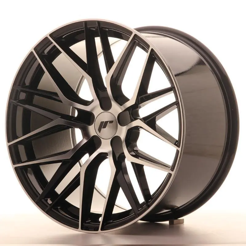 Japan Racing Wheels Jr28 Blank Gloss Black Machined Face 19*10.5 1