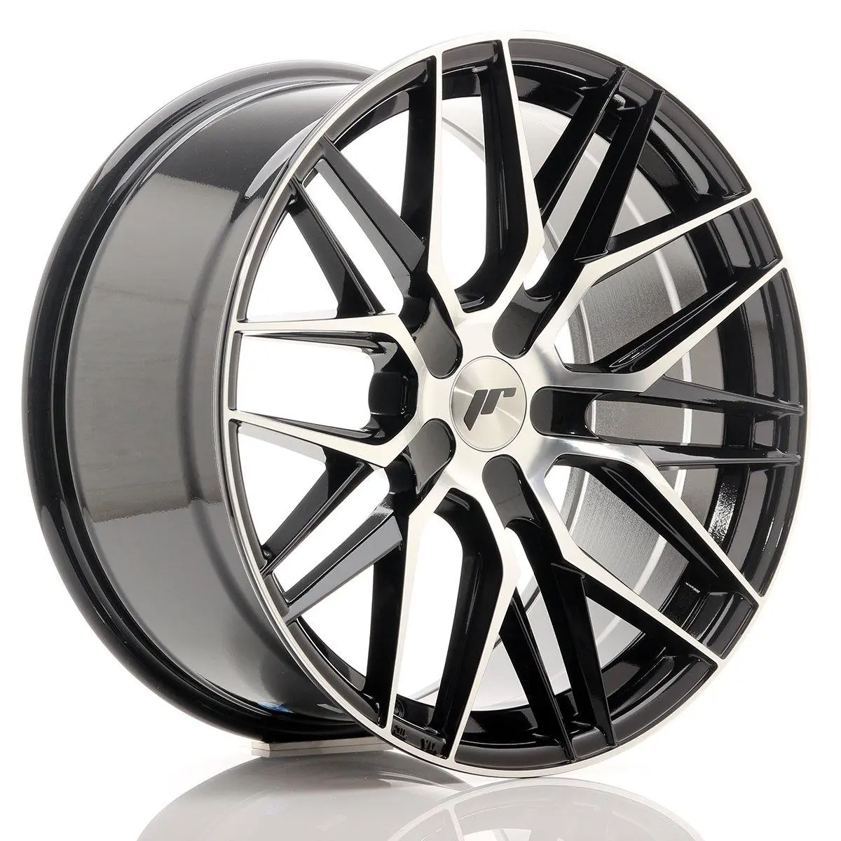 Japan Racing Wheels Jr28 Blank Gloss Black Machined Face 19*9.5 1