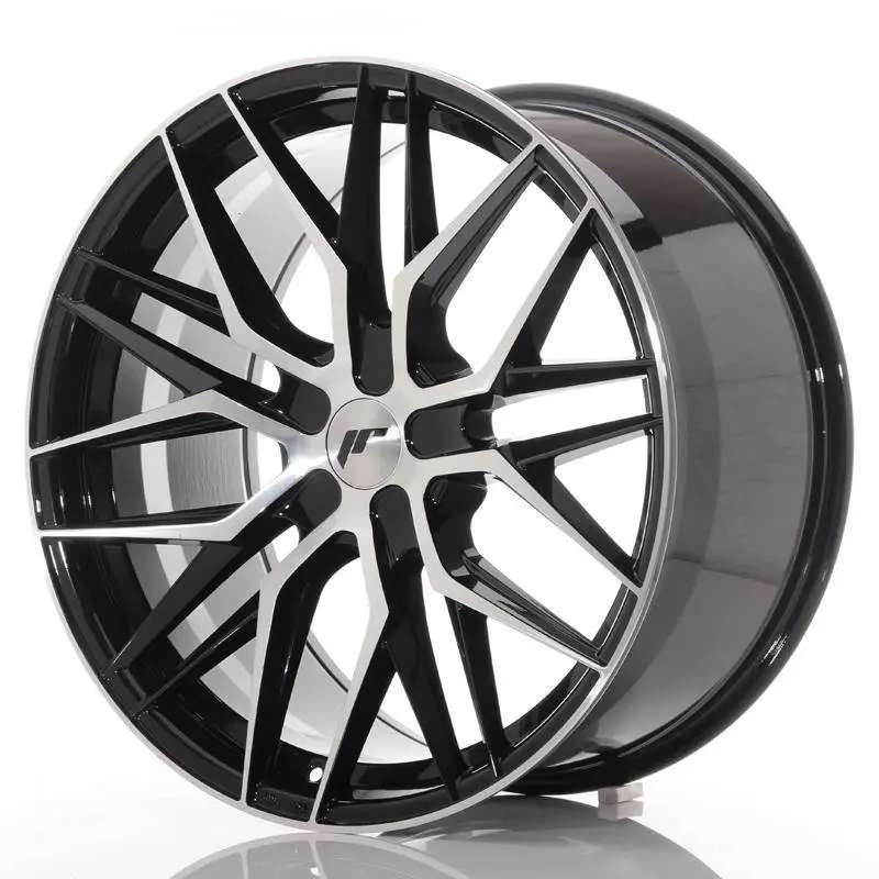 Japan Racing Wheels Jr28 Blank Gloss Black Machined Face 21*10.5 1