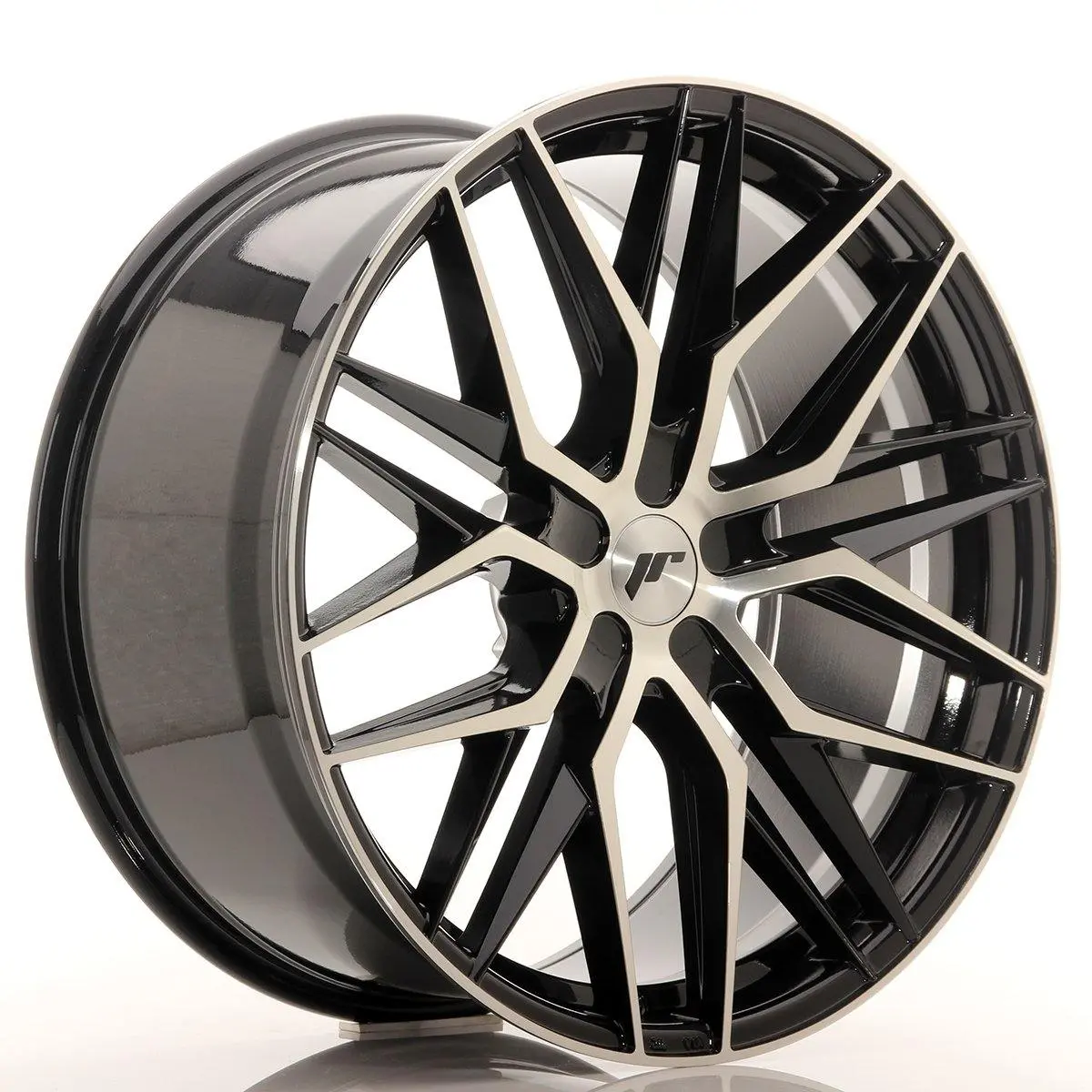 Japan Racing Wheels Jr28 Blank Gloss Black Machined Face 22*10.5 1