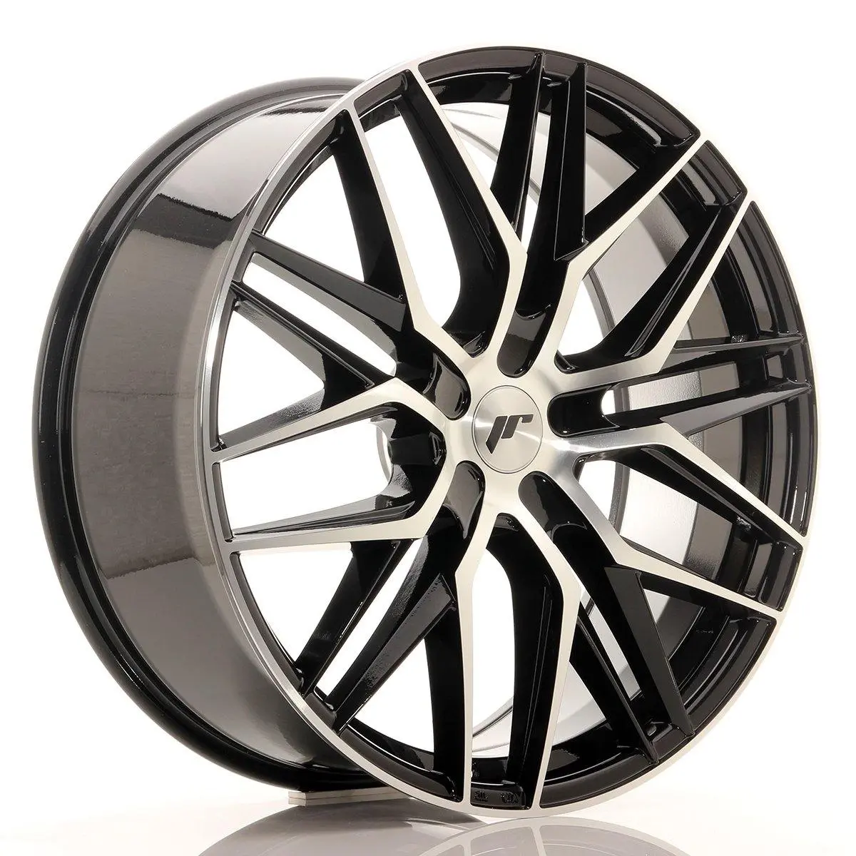 Japan Racing Wheels Jr28 Blank Gloss Black Machined Face 22*9 1