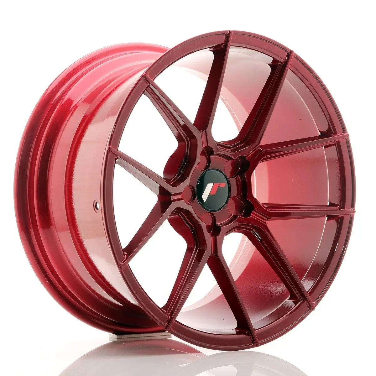 Japan Racing Wheels Jr30 Blank Platinum Red 18*9.5 1