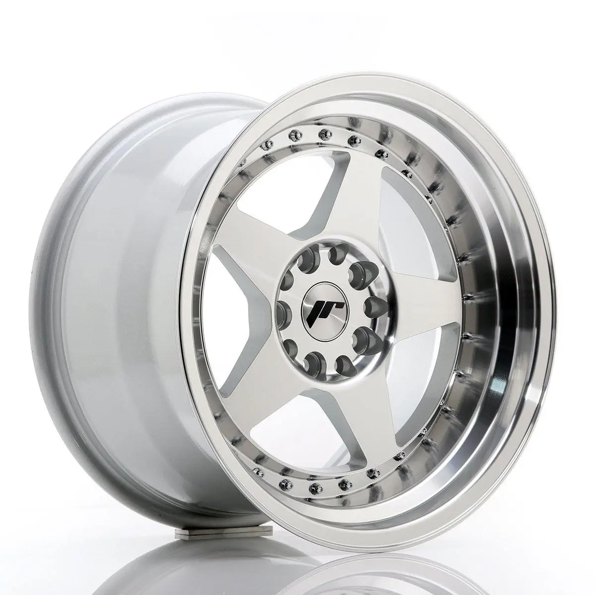 Japan Racing Wheels Jr6 Silver Machined Face 17*10 1