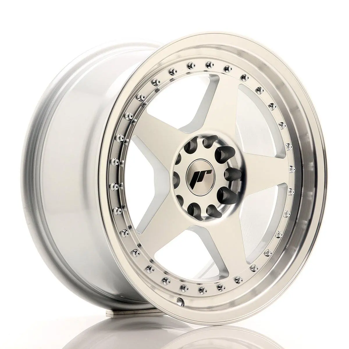 Japan Racing Wheels Jr6 Silver Machined Face 17*8 1