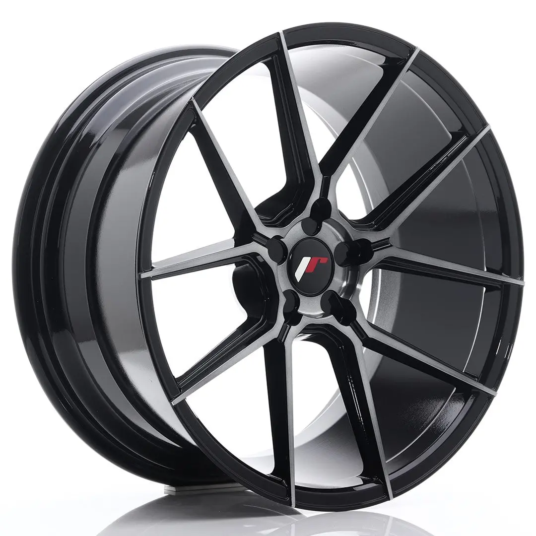 Japan Racing Wheels Jr30 Black Brushed Tinted Face 20*10 1