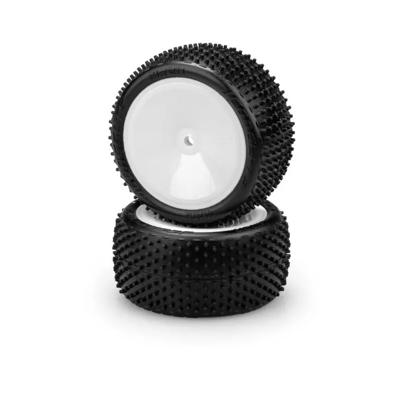 Jconcepts Siren Lp 2.2" Pre-Mounted Rear Buggy Carpet Tires (White) (2) (Pink) 4029-101021 1