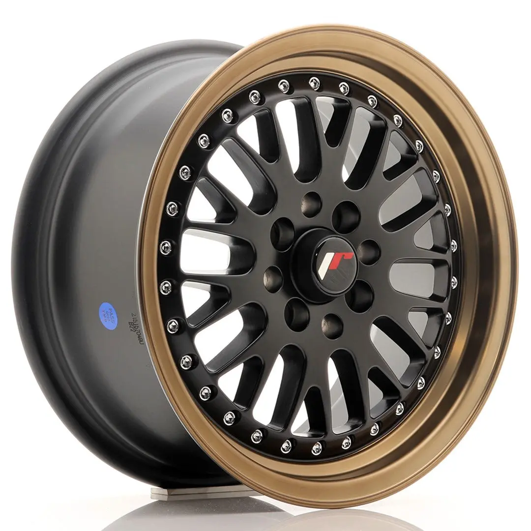 Japan Racing Wheels Jr10 Matt Black Bronze Lip 15*7 1