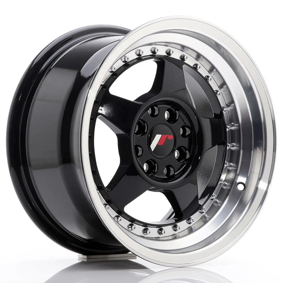Japan Racing Wheels Jr6 Glossy Black 15*8 1