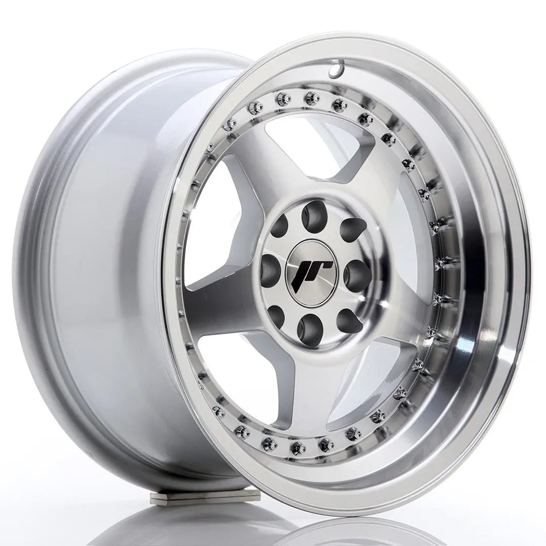 Japan Racing Wheels Jr6 Machined Sil 15*8 1