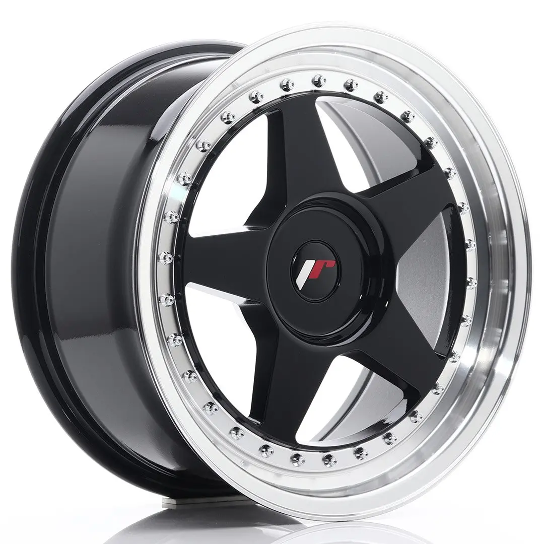 Japan Racing Wheels Jr6 Glossy Black 17*8 1
