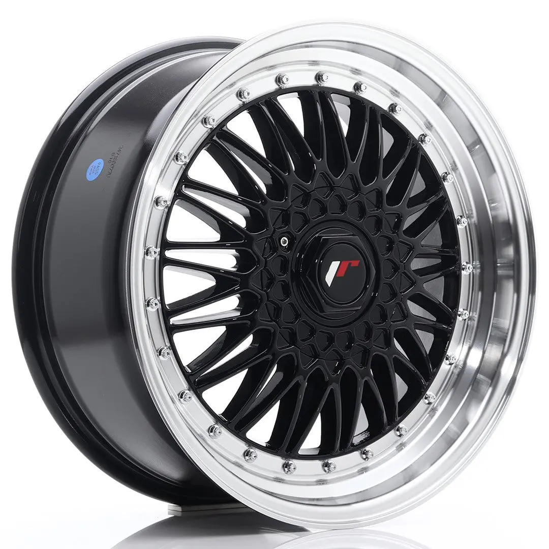 Japan Racing Wheels Jr9 Gloss Black Machined Lip 18*8 1