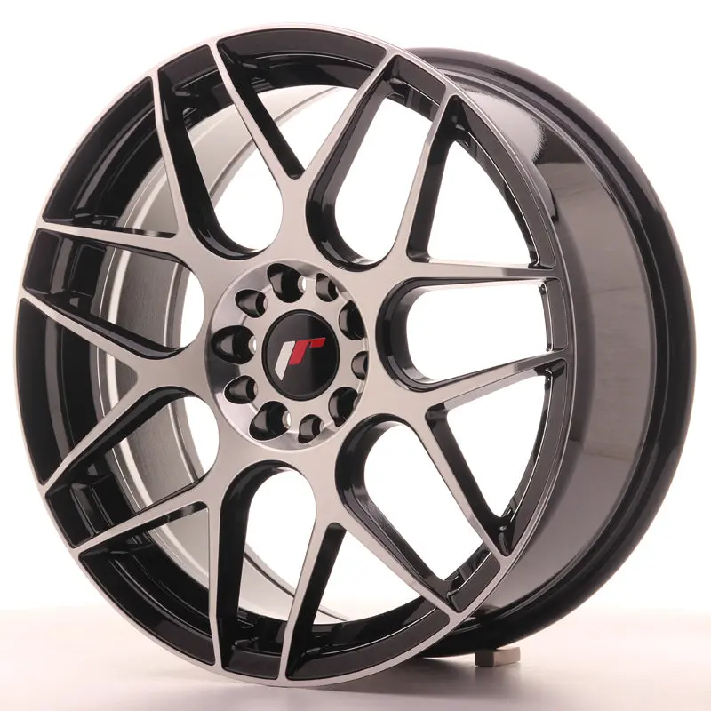 Japan Racing Wheels Jr18 Black Machined 18*7.5 1