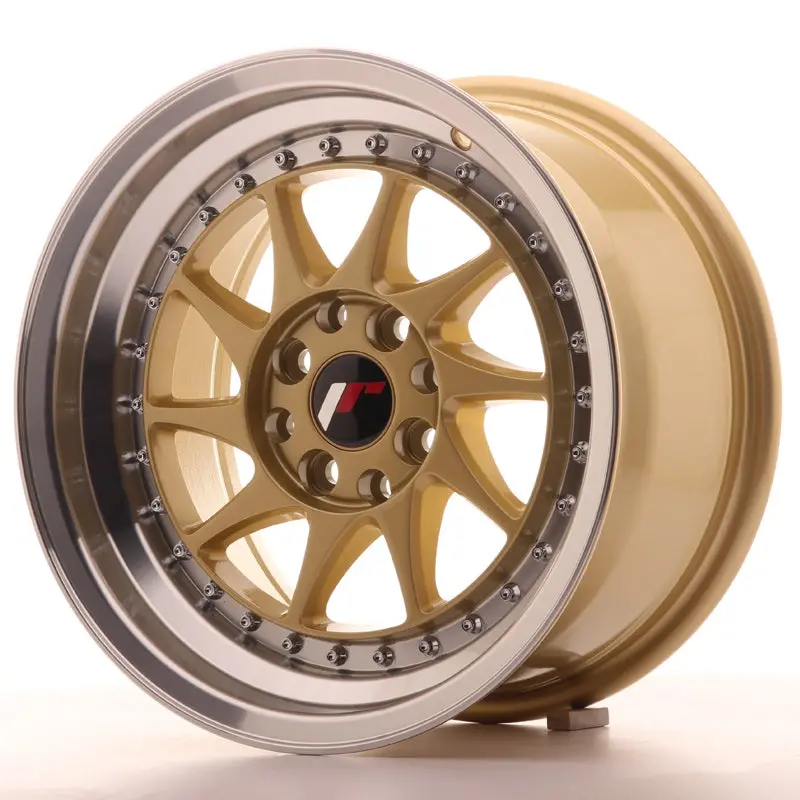 Japan Racing Wheels Jr26 Gold 15*8 1