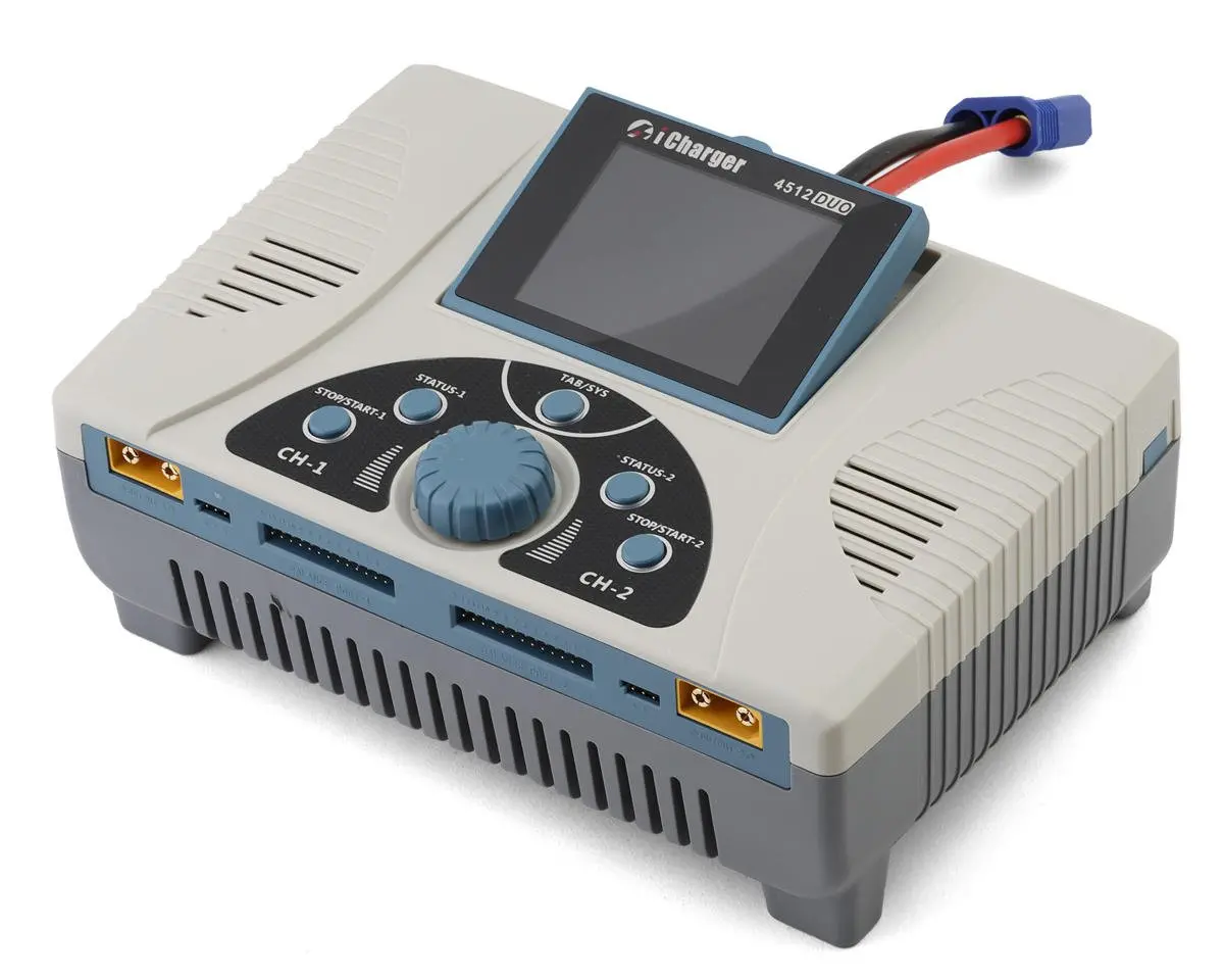 Junsi Icharger 4512 Duo Dc Dual Port Lipo/Life/Nimh/Nicd Battery Charger Jun-4512Duo 1