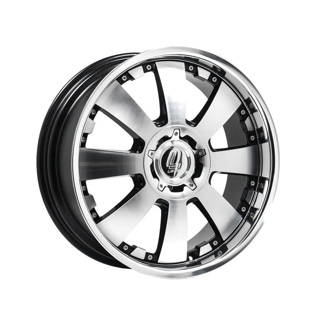 Lenso Concerto Black Polished & Mirror Lip 18*8.5 4X4 Suv 1