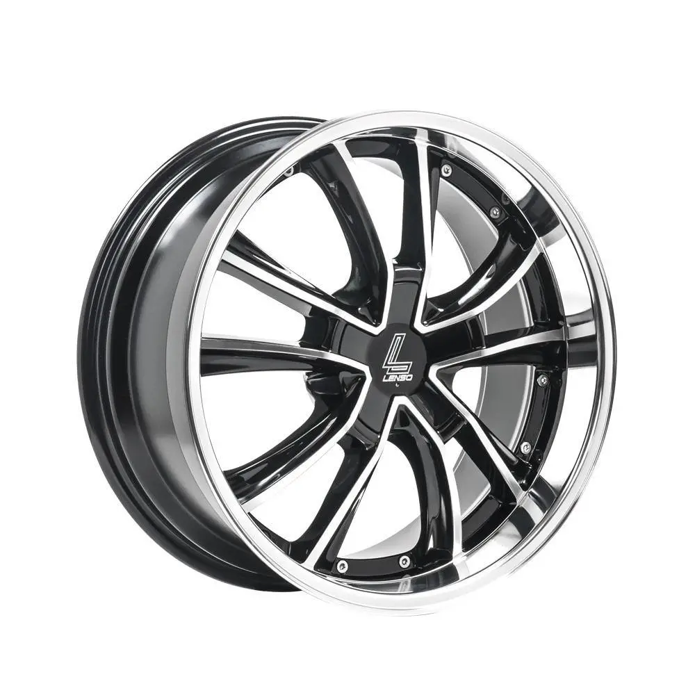 Lenso Es7 Black Polished & Mirror Lip 18*7.5 1
