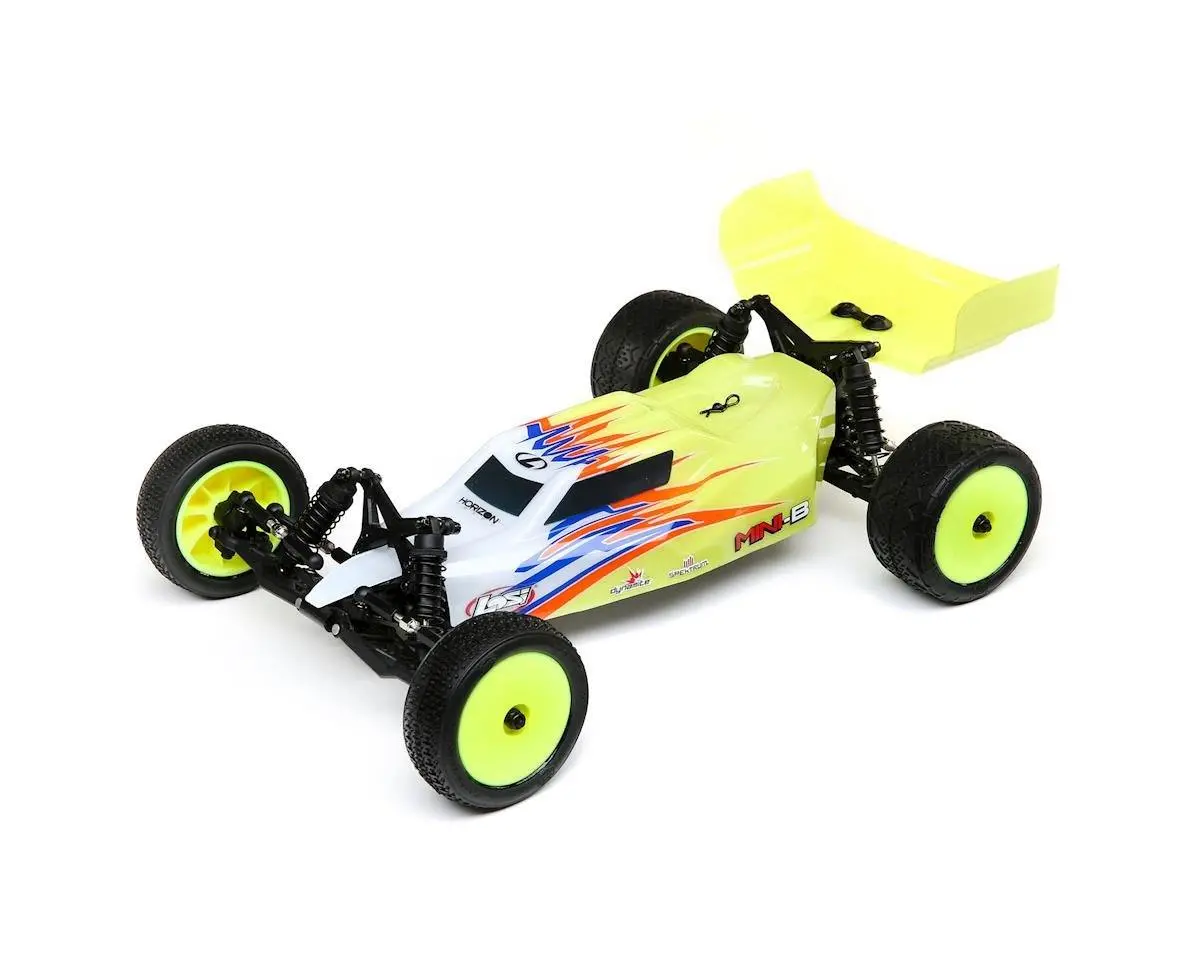 Losi Mini-B 1/16 2Wd Brushed Buggy Rtr Yellow And White 1
