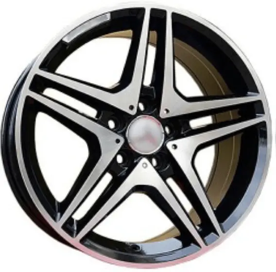 Replica For Mercedes 552/4 Black Polish 19*9.5 1