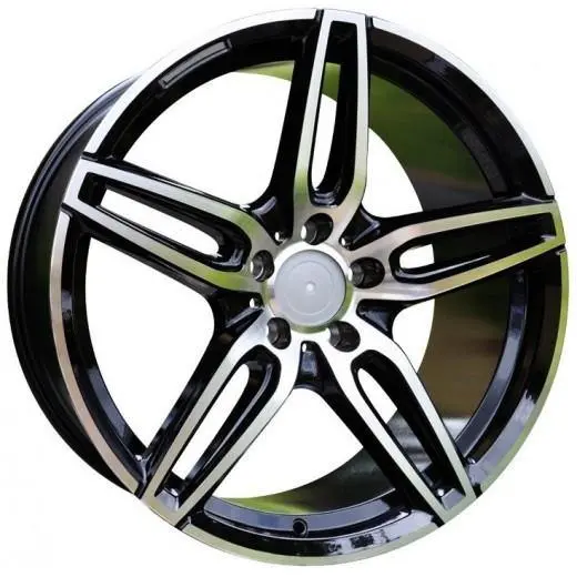 Replica For Mercedes 552/6 Black Polish 17*7.5 1